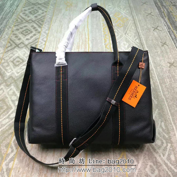HERMES愛馬仕 最新款 時尚休閒 男士手提斜挎包 8832-1 車篷包 JD1264